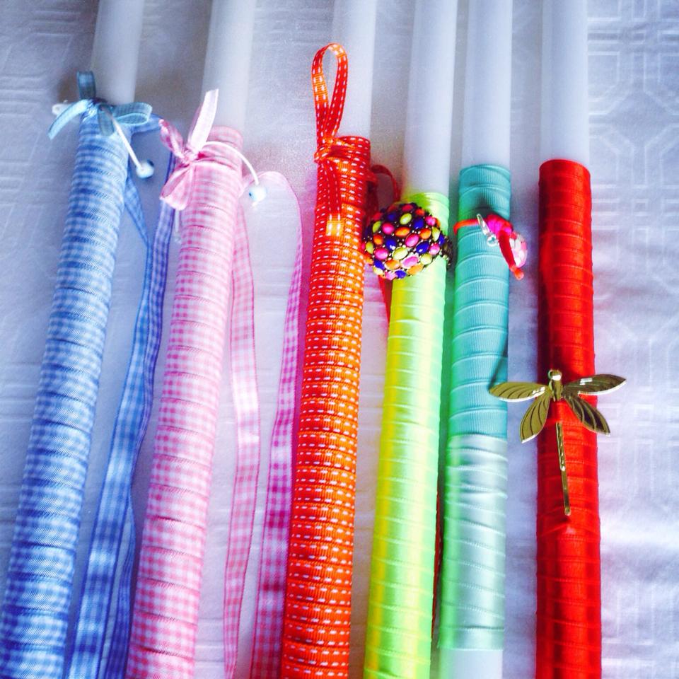 Flower Ring Easter Candles 2014