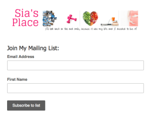 Join My Mailing List