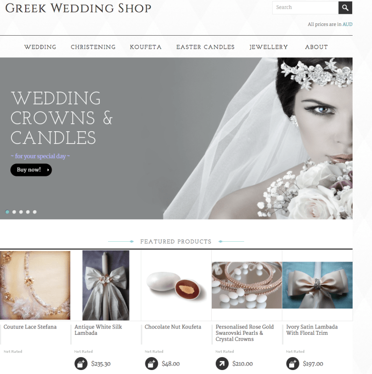 Greek Wedding Shop