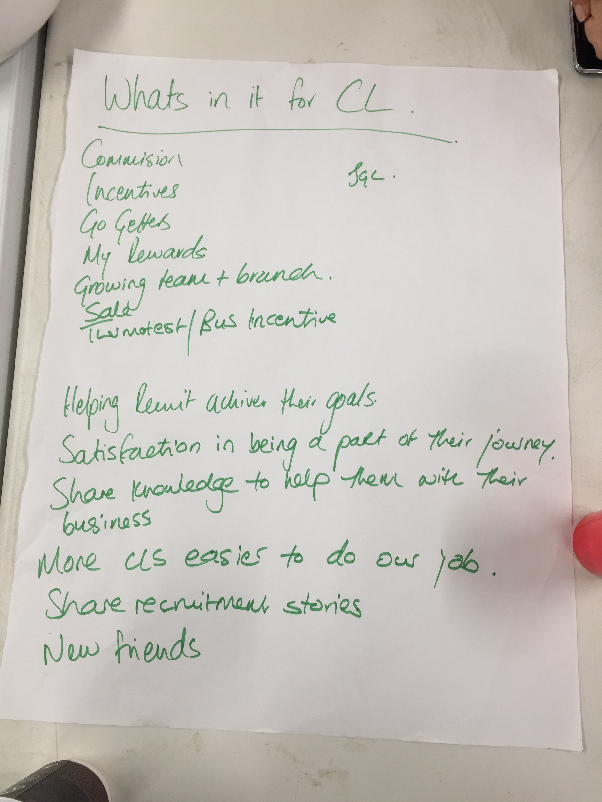 What's In It For The CL?