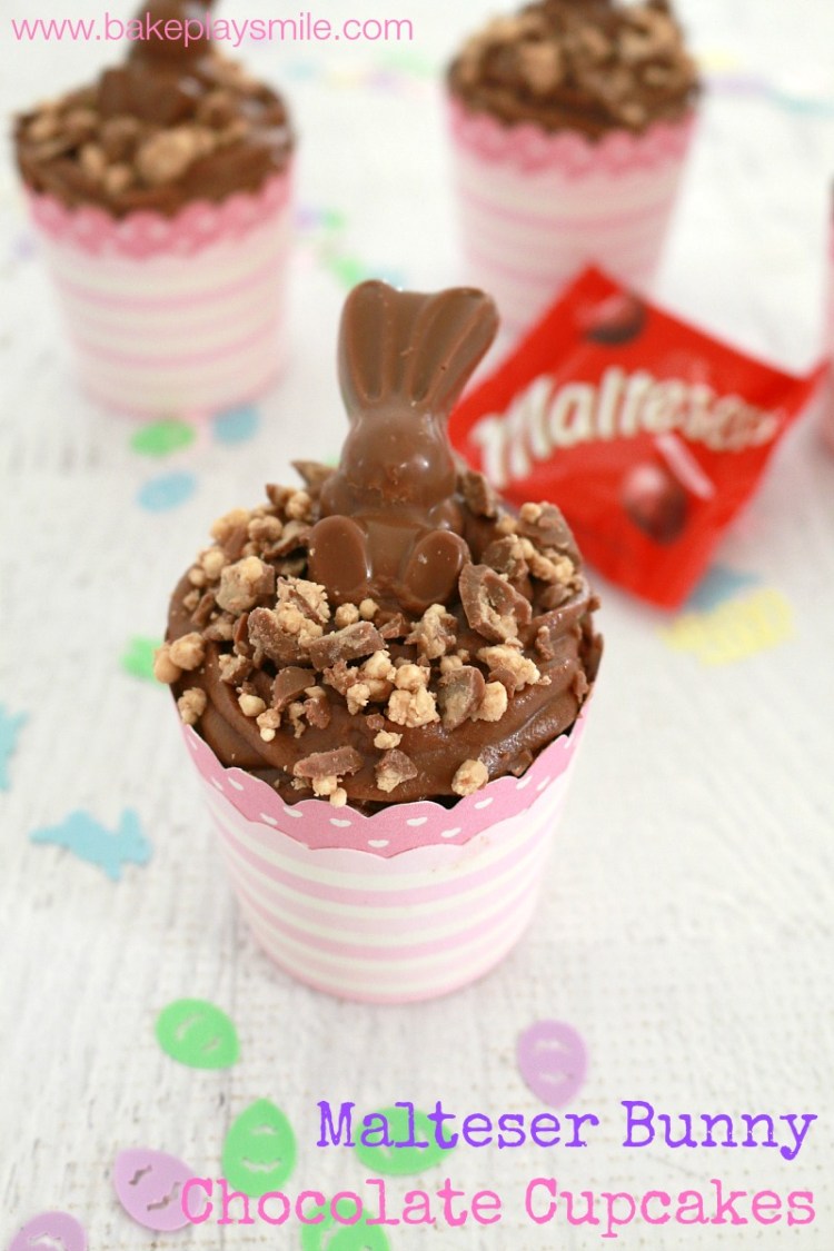 Malteser Bunny Chocolate Cupcakes
