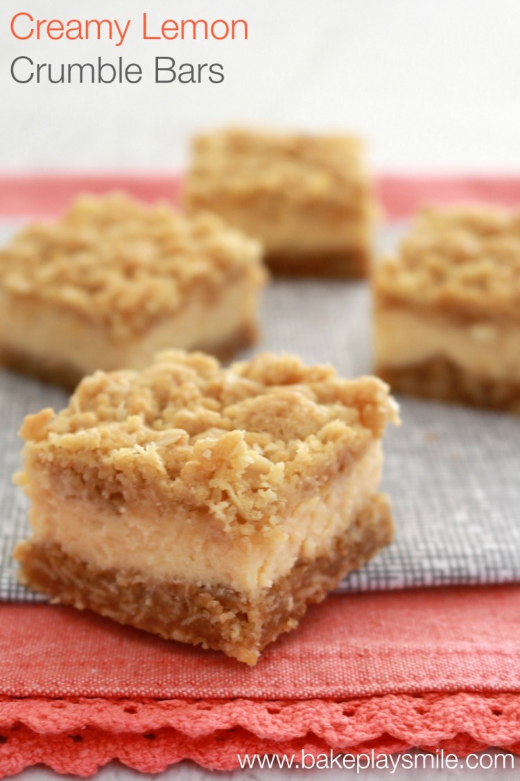 Creamy Lemon Crumble Bars